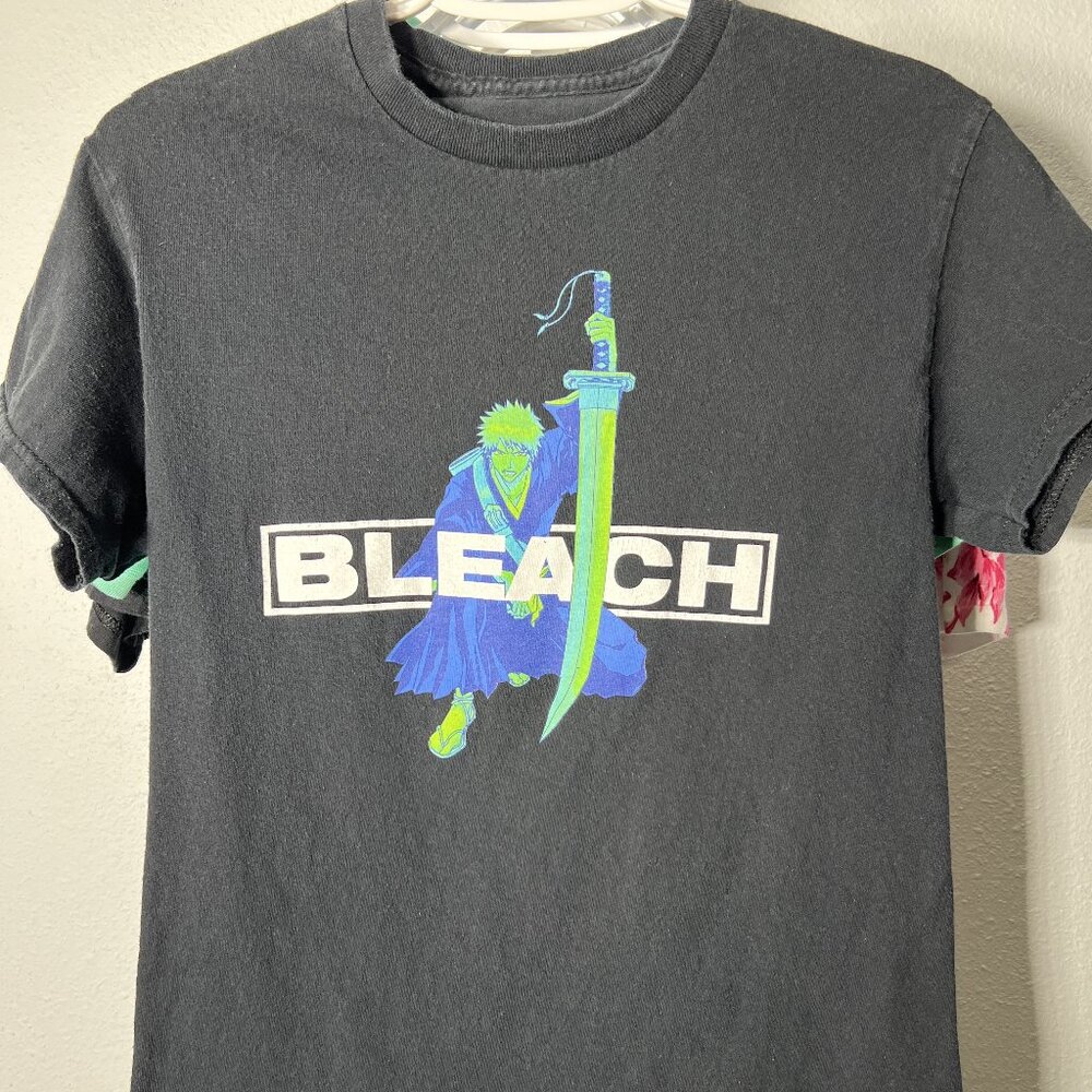 Bleach Anime Double-Sided 100% Cotton T-Shirt Tite Kubo Shueisha SZ Sm - RARE!